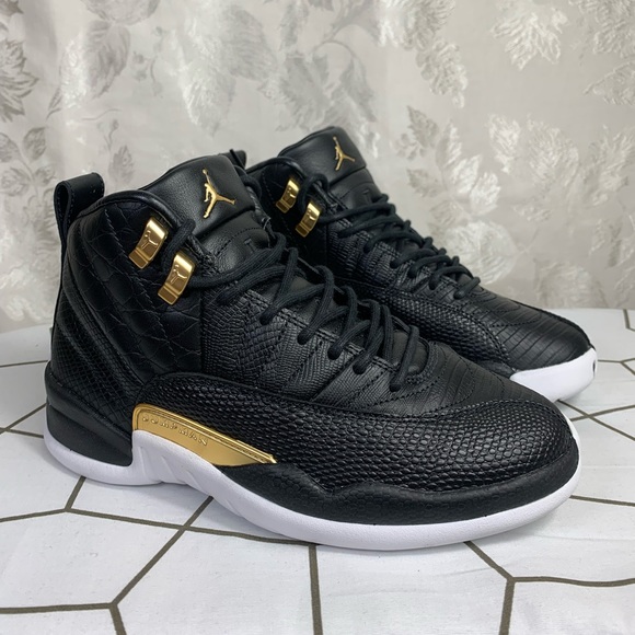 Womens Air Jordan Retro 12 “Reptile Metallic Gold” Sz 6.5 - Picture 1 of 8